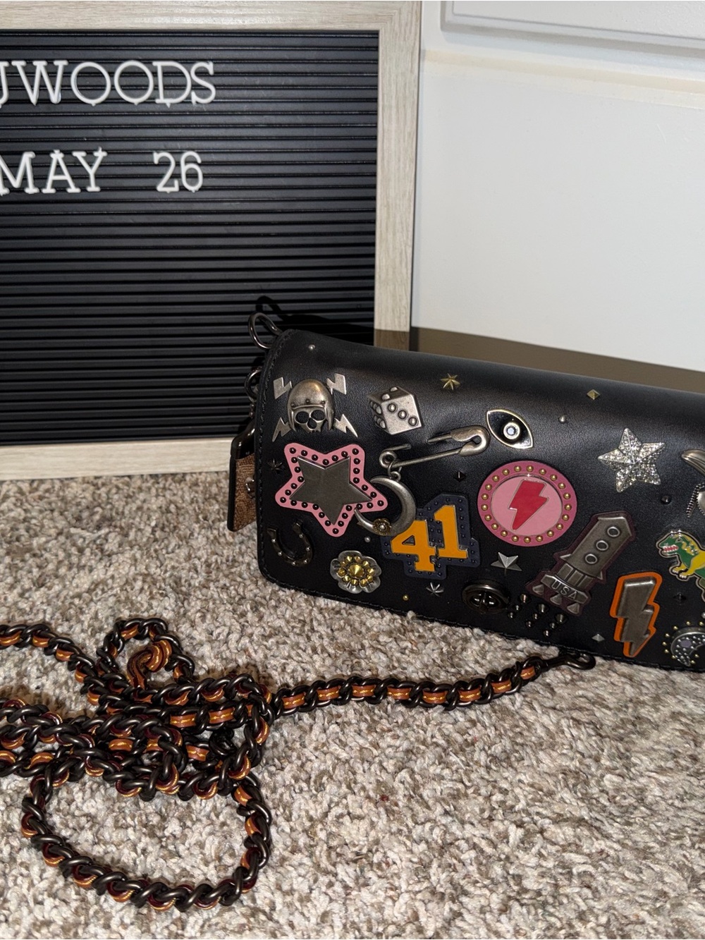 Coach Souvenir Dinky Bag with Chain Strap Hard to find